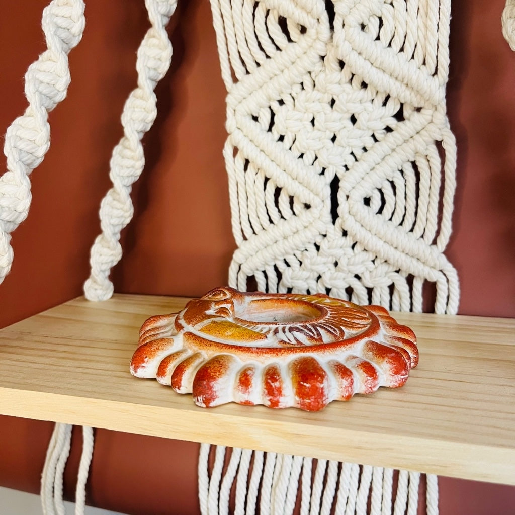 Boho Celestial Sun and Moon Votive Holder