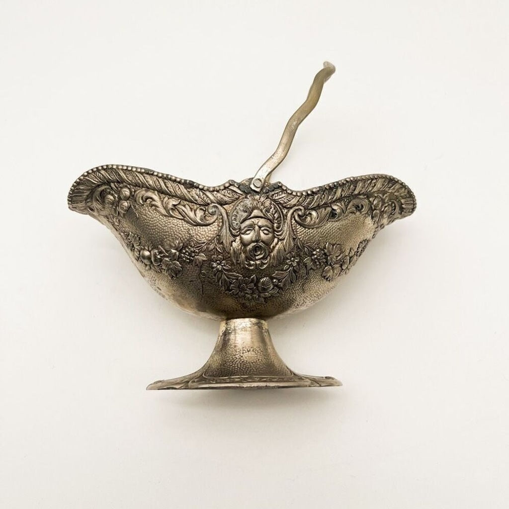 Antique Handled Metal Bowl