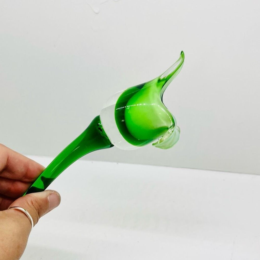 Art Glass Stemmed Flower Decor