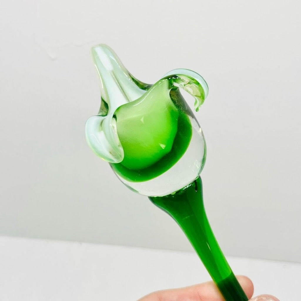 Art Glass Stemmed Flower Decor