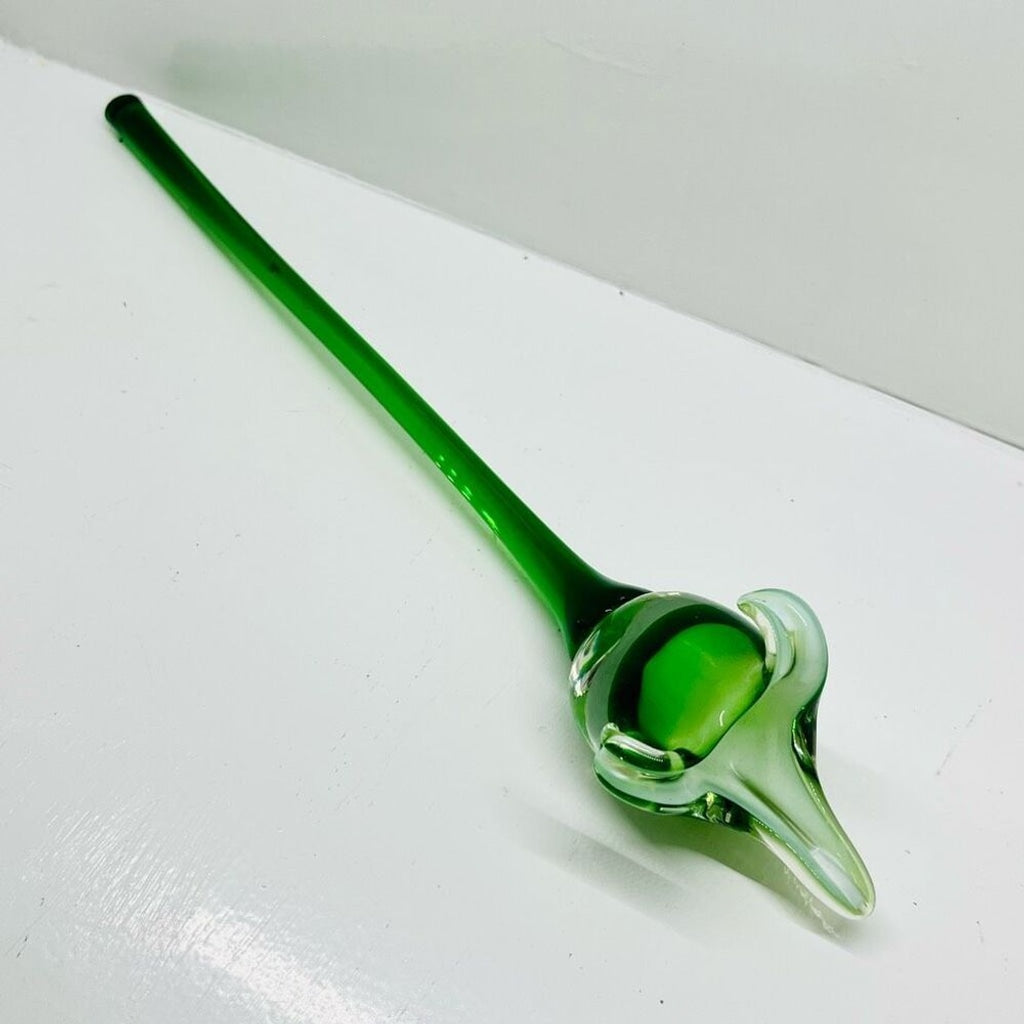 Art Glass Stemmed Flower Decor