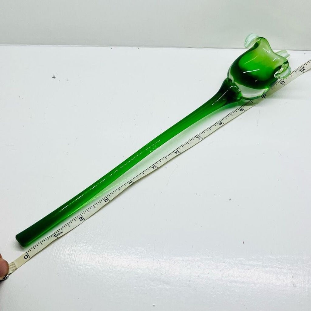 Art Glass Stemmed Flower Decor