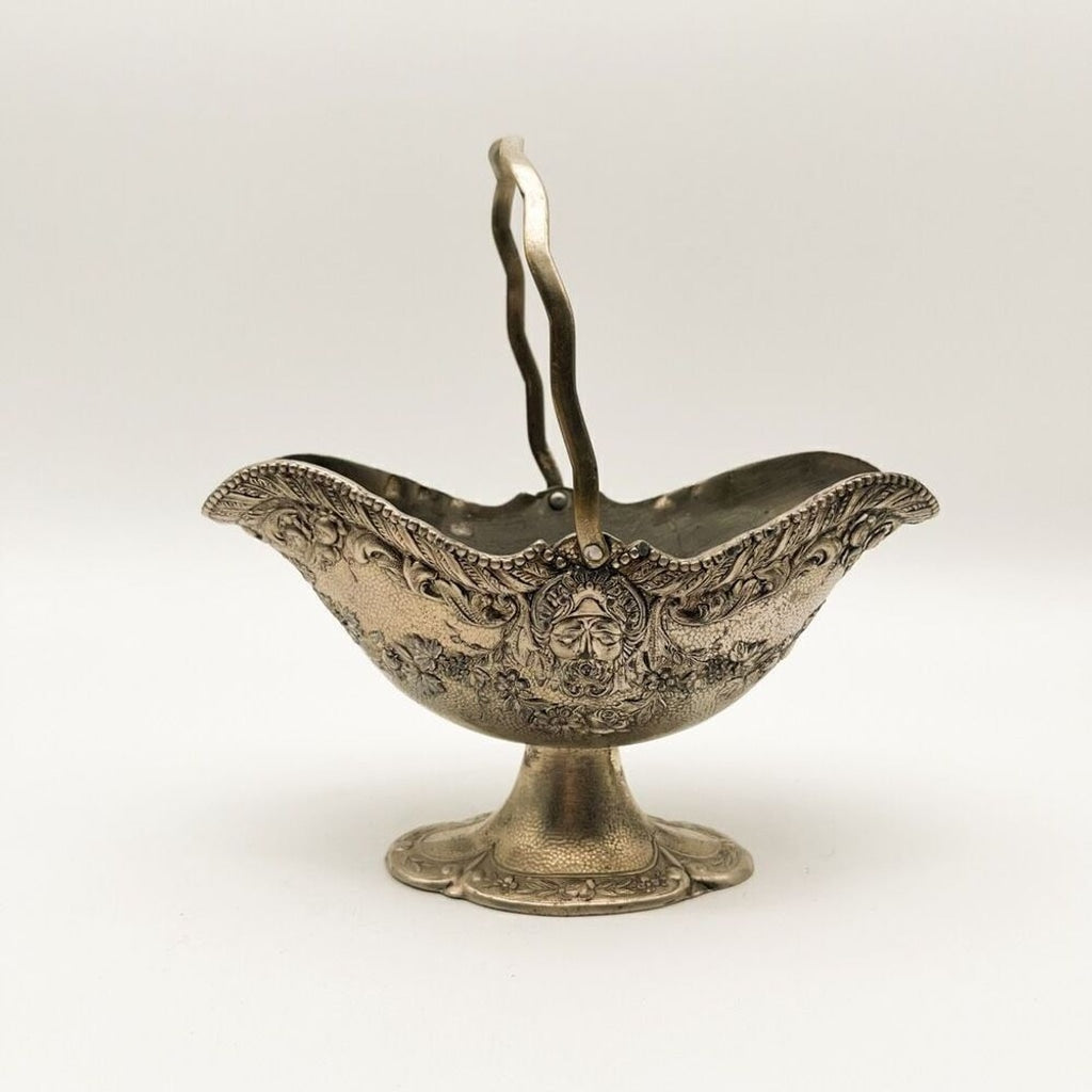 Antique Handled Metal Bowl