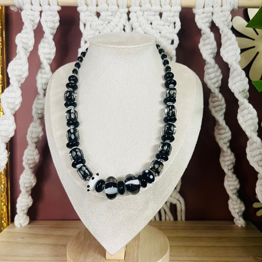 Art Glass Beaded Necklace