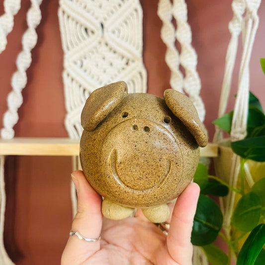 Art Pottery Pig Figurine