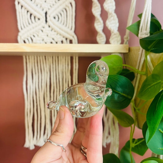 Art Glass Seal Figurine