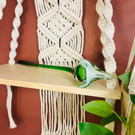 Art Glass Stemmed Flower Decor
